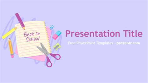 Back to School PowerPoint Template - Free Educational Templates