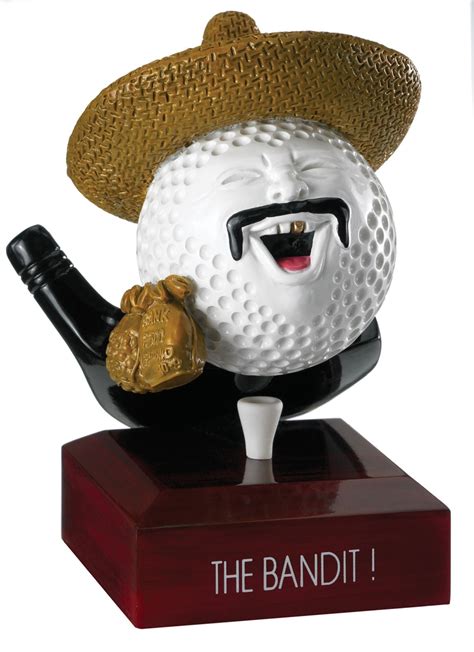 Funny Bandit Golf Trophy RG09A | Funny Golf Trophies | TrophiesandMedals.com