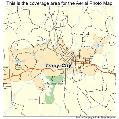 Aerial Photography Map of Tracy City, TN Tennessee