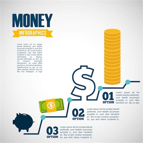 Premium Vector | Money infographic