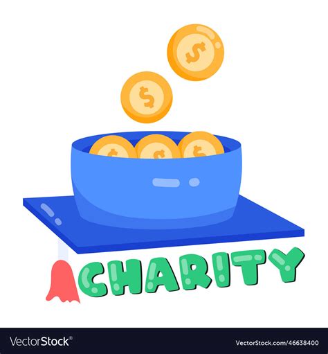 Charity education Royalty Free Vector Image - VectorStock