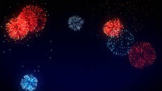 Animated Fireworks Background