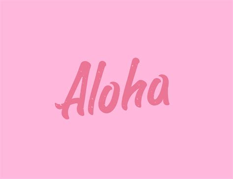 Aloha Logo by Mark on Dribbble