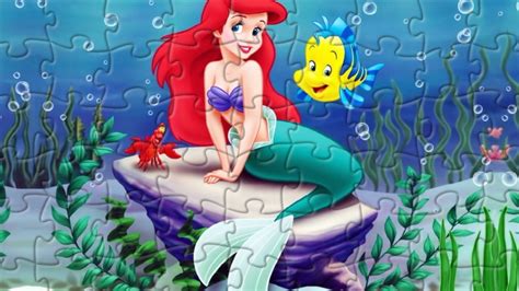 The Little Mermaid Puzzle Games For Kids - YouTube