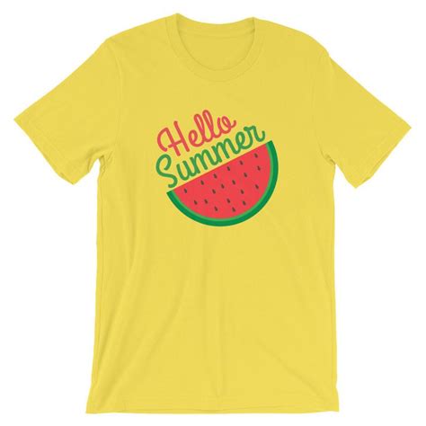 Hello Summer Cute Watermelon T Shirt - newgraphictees.com Hello Summer Cute Watermelon T Shirt