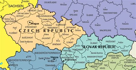 Check Republic Slovakia Map • Mapsof.net