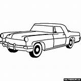Lincoln Car Coloring Page Pages sketch template