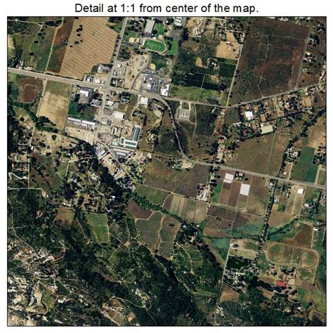 Aerial Photography Map of Valley Center, CA California