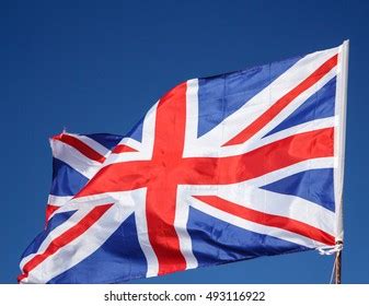 Closeup Great Britain Flag Waving Flag Stock Photo 493116922 | Shutterstock