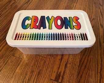 Mini Crayon Desk Organizer, 96, Crayon Storage, Crayon Organizer ...