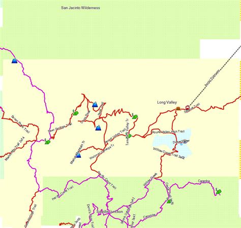 Mount San Jacinto SP - California Trail Map