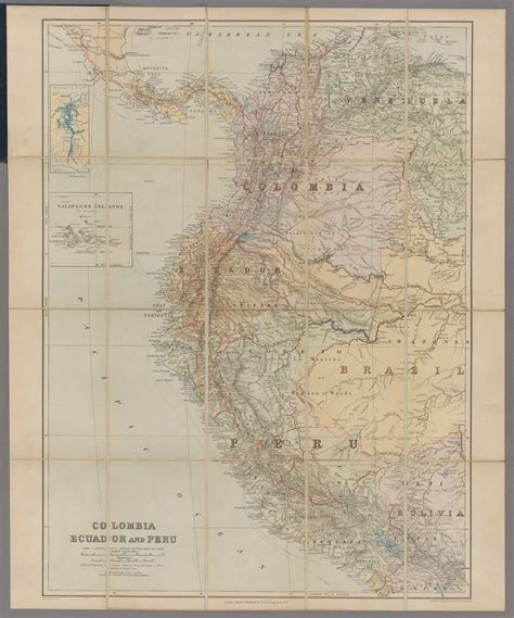 London atlas map of Colombia, Ecuador & Peru — Dumbarton Oaks