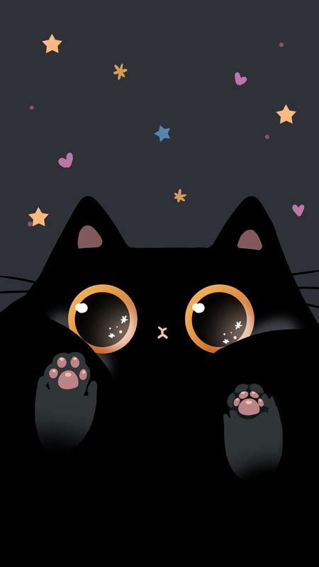 AW-Cute black cat Nero kneading Animated - Apps on Galaxy Store | Cat phone wallpaper, Cute ...