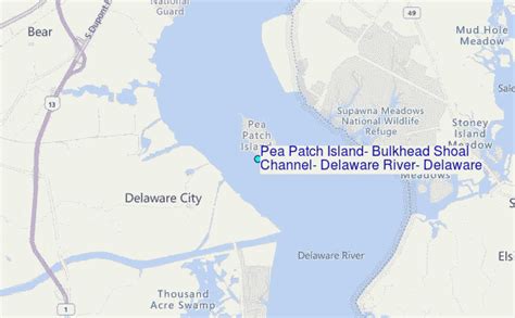 Pea Patch Island, Bulkhead Shoal Channel, Delaware River, Delaware Tide Station Location Guide