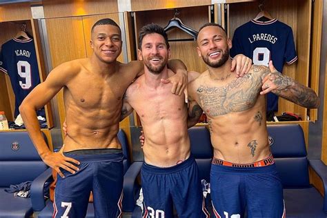 UEFA Champions League | Lionel Messi, Neymar, Kylian Mbappes Shirtless ...