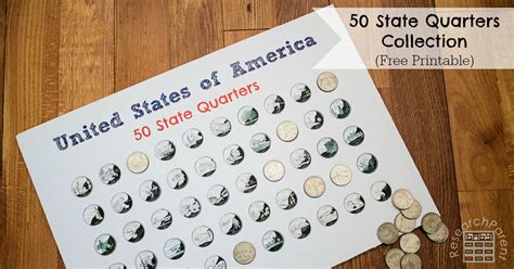 Free Printable Printable State Quarter Collection Sheet - Printable ...