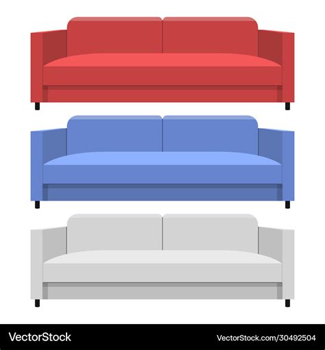 Sofa set Royalty Free Vector Image - VectorStock