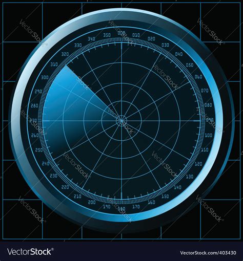 Radar screen sonar Royalty Free Vector Image - VectorStock