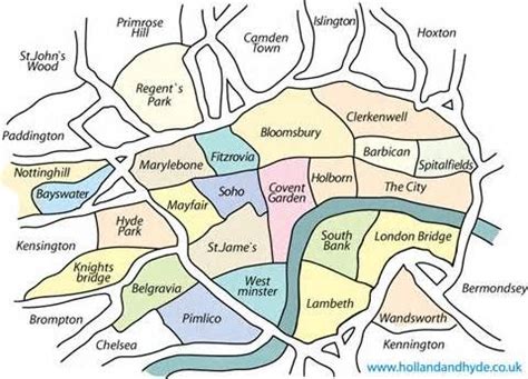 London Map Neighborhoods | Zip Code Map