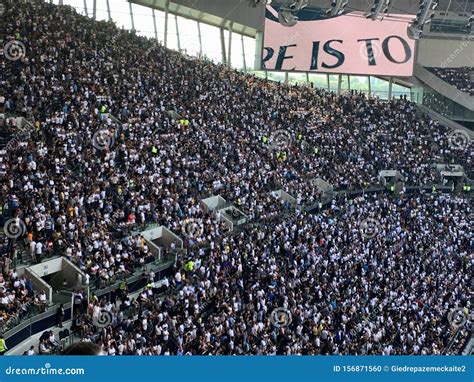 Football Stadium with a Massive Crowd of Fans Editorial Image - Image ...