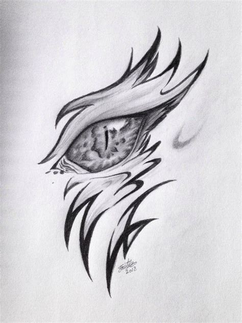 A dragon eye drawing from my art Instagram, @craftycow_arts | Dragon eye drawing, Dragon tattoo ...