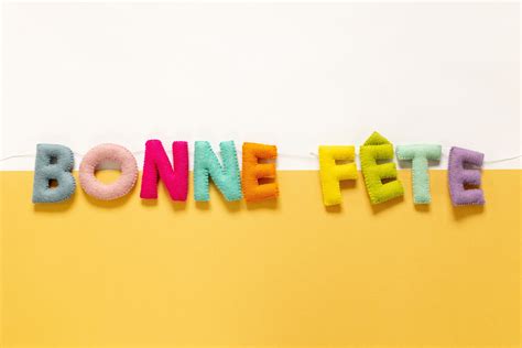 New! Bonne Fete Letter Garland – joyfelts