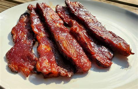 Smoked Pork Belly glazed with a fermented cherry BBQ sauce - Dining and Cooking