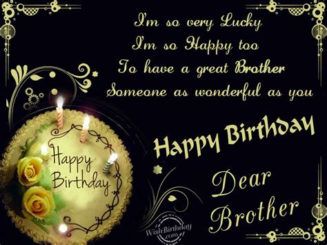 Birthday Wishes For Brother - Birthday Images, Pictures