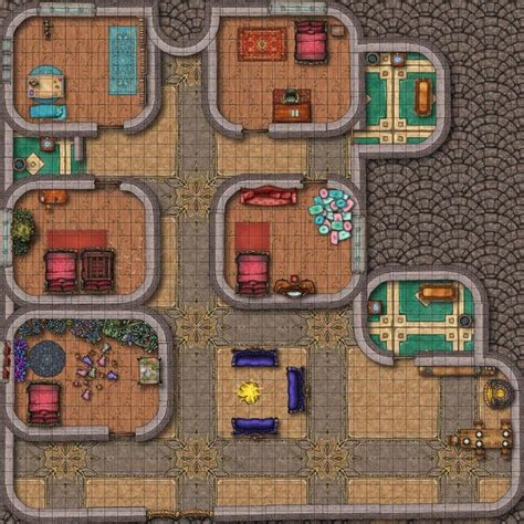 Magical University Dorms (For Strixhaven) : battlemaps | Fantasy map ...