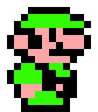 super mario bros 3 small luigi | Pixel Art Maker