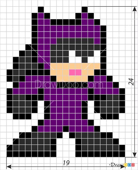 How to Draw Catwoman, Pixel Superheroes