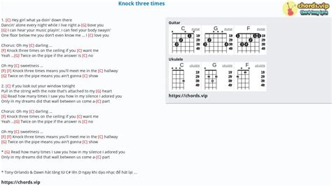 Knock Three Times On The Ceiling Chords | Shelly Lighting