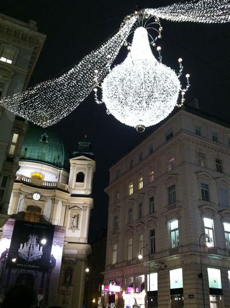 Christmas lights on the streets of Vienna, Austria | Christmas lights, Lights, Favorite places