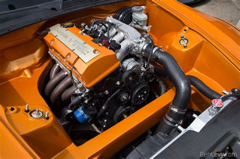 Shaved Orange S2000 Engine Bay - BenLevy.com