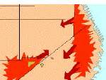 Animated Burn Map SF Earthquake