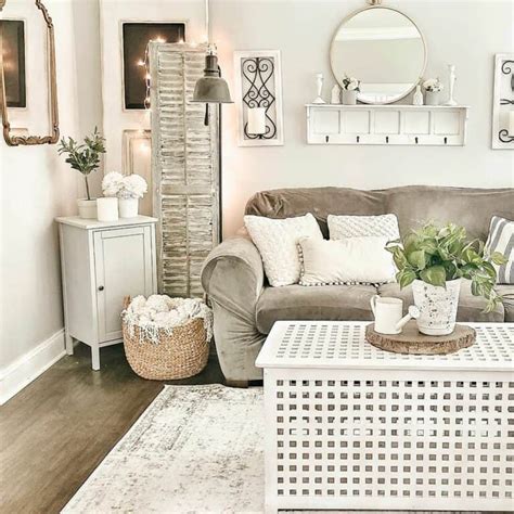 Rustic Décor With Grey Living Room Walls - Soul & Lane