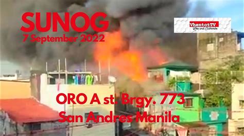 SUNOG sa Oro A st. Brgy. 773 San Andres Manila (7September2022) - YouTube