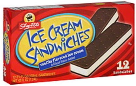 ShopRite Ice Cream Sandwiches - 12 ea, Nutrition Information | Innit