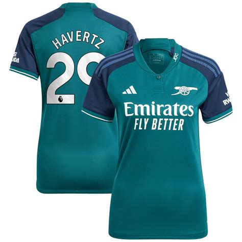 Kai Havertz Arsenal Women 2023/24 Third Replica Player Jersey – Green ...