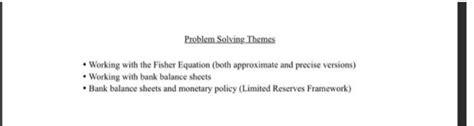 Solved - Working with the Fisher Equation (both approximate | Chegg.com