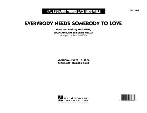 paul-murtha-everybody-needs-somebody-to-love-conductor-score-full-score-339667 Sheet Music Notes ...