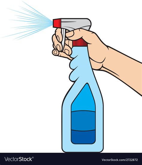 Cleaning spray bottle Royalty Free Vector Image