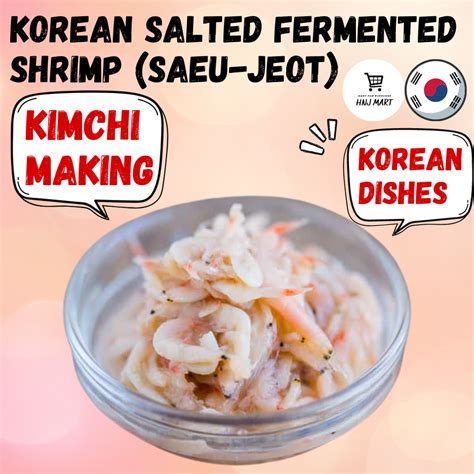 Korean Salted Fermented Shrimp Saeu-jeot Saewoojeot for Making Kimchi ...