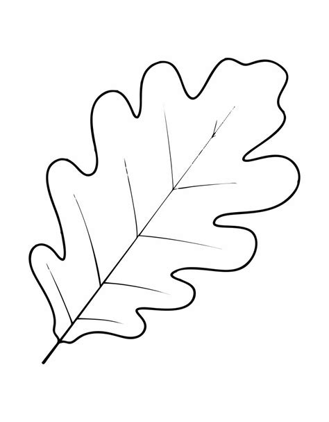 Oak Leaf Template Printable