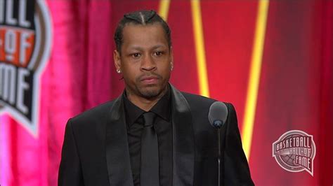 Allen Iverson’s Basketball Hall of Fame Enshrinement Speech - YouTube ...