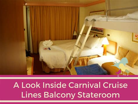 A Look Inside Carnival Cruise Lines Balcony Stateroom | Carrie on Travel