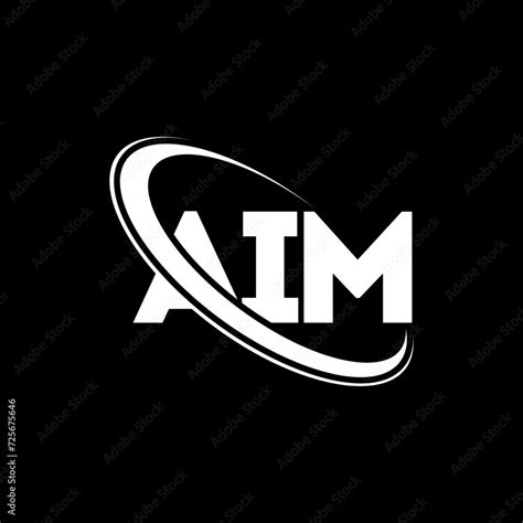 AIM logo. AIM letter. AIM letter logo design. Initials AIM logo linked with circle and uppercase ...