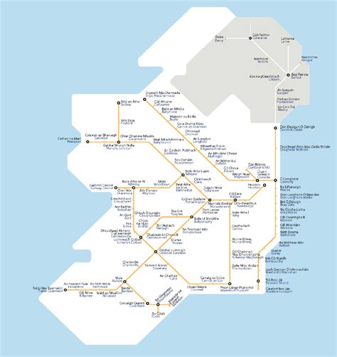 Rail In Ireland Map - Amanda Marigold