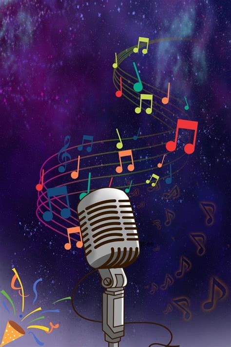 Cultural Music Microphone H5 Background Wallpaper Image For Free ...