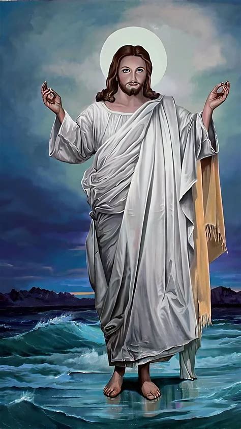 Jesus Pics For, Walking On Water, jesus walking on water, lord, god, HD phone wallpaper | Peakpx